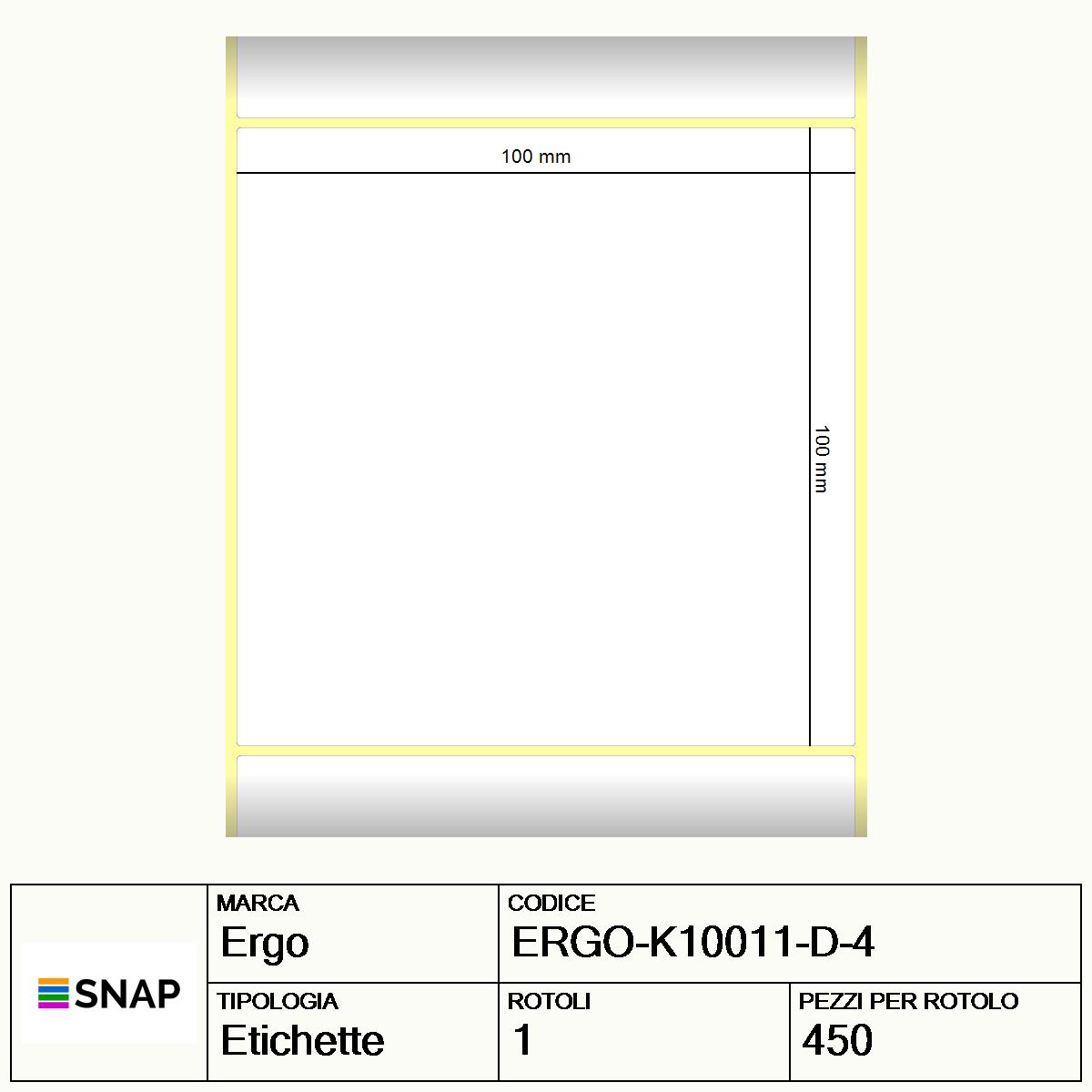 ERGO-K10011-D-4 - Etichette Ergo  Carta