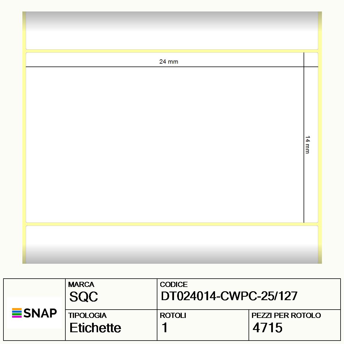 DT024014-CWPC-25/127 - Etichette SQC  S-FROZEN Carta