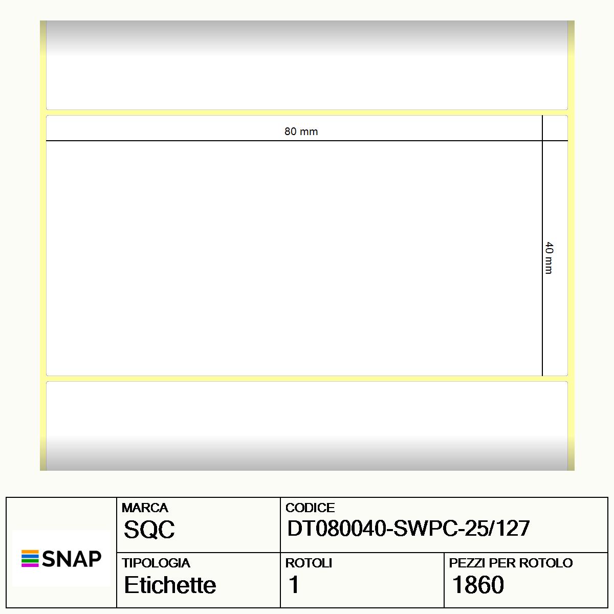 DT080040-SWPC-25/127 - Etichette SQC  S-FROZEN Carta
