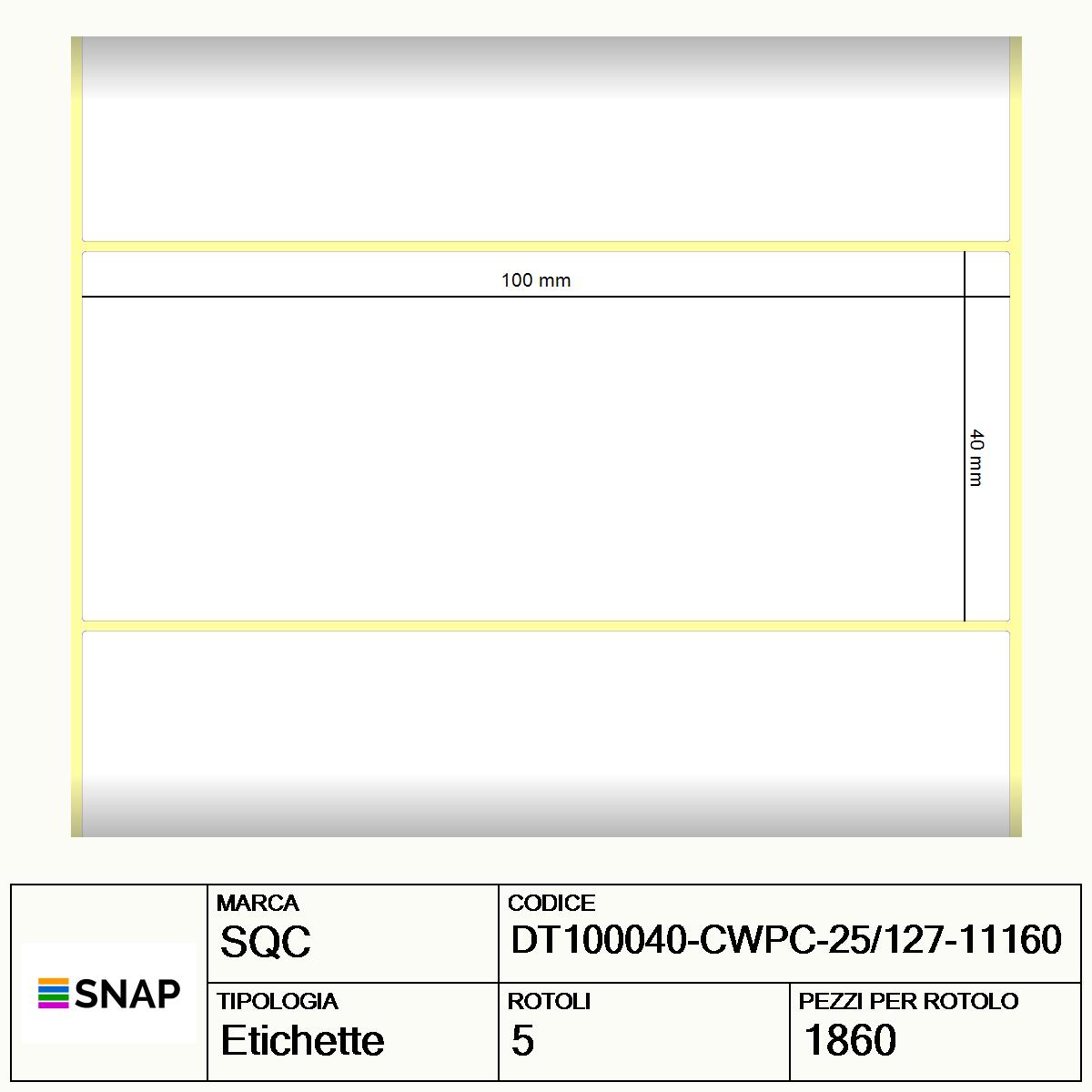 DT100040-CWPC-25/127-11160 - Etichette SQC  S-FROZEN Carta