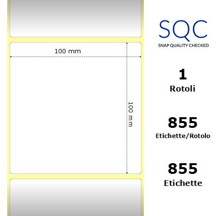 TT100100-CWPC-25/127 - Etichette SQC  S-FROZEN Carta
