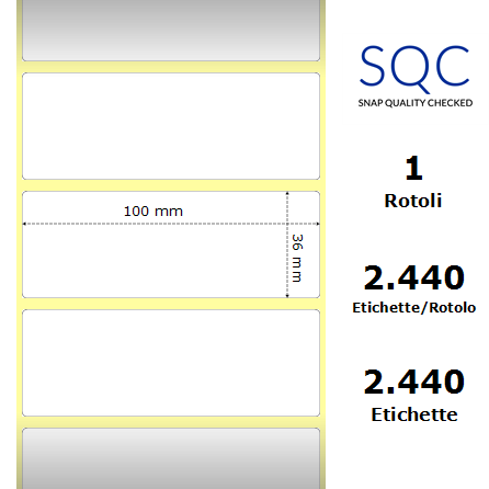 DT100036-PWPU-76/156 - Etichette SQC  Carta
