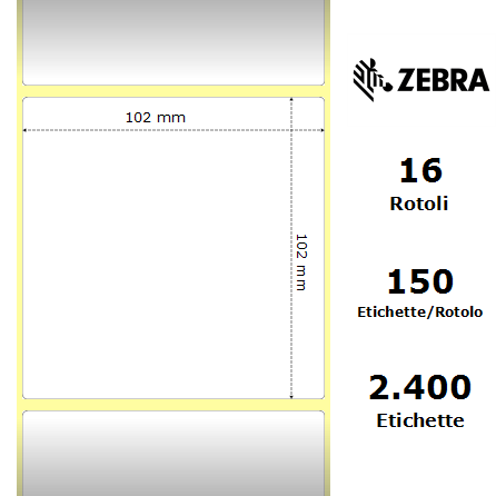 3003071* - Etichette Zebra  Z-Select 2000D Carta