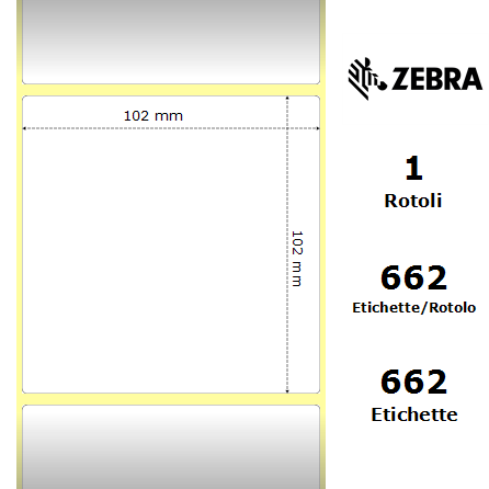 87604/S - Etichette Zebra  Z-Perform 1000T Carta