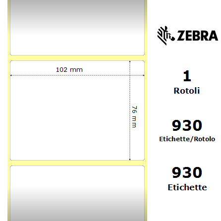 800264-305*/S - Etichette Zebra  Z-Select 2000D Carta