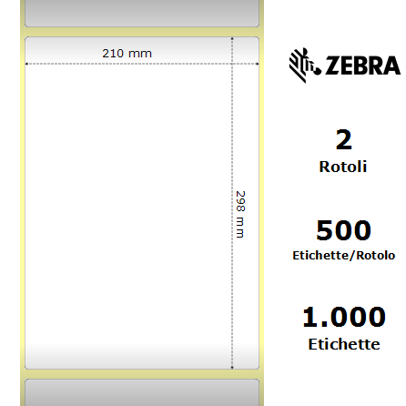 3002173 - Etichette Zebra  Z-Perform 1000T Carta