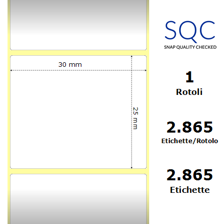 DT030025-PWPC-25/127 - Etichette SQC  S-DESK-PD Carta