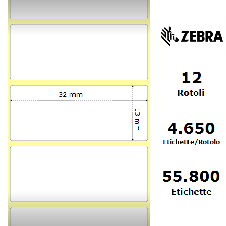 880169-012D - Etichette Zebra  Z-Perform 1000D Carta