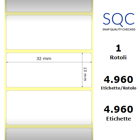 DT032013-PWPC-25/127 - Etichette SQC  S-DESK-PD Carta