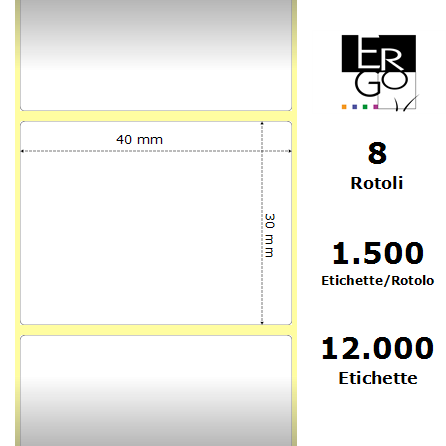 ERGO-E20001-D-8 - Etichette Ergo  Carta
