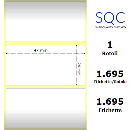 DT047024-PWPC-40/102 - Etichette SQC  S-DESK-PD Carta
