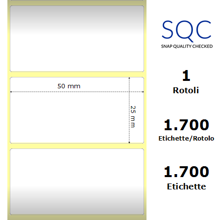 DT050025-PWPC-40/106 - Etichette SQC  S-DESK-PD Carta protetta