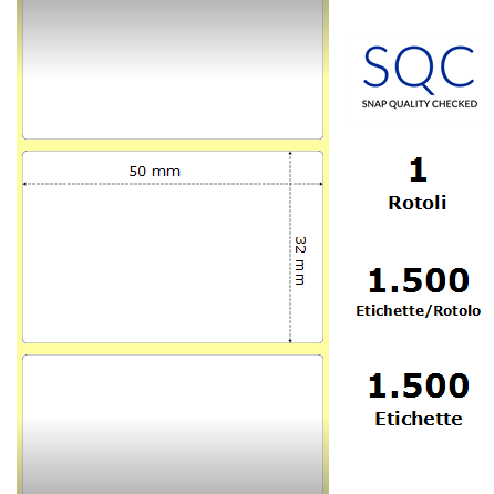 DT050032-PWPC-25/104 - Etichette SQC  S-DESK-PD Carta