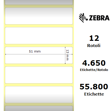 880175-012D - Etichette Zebra  Z-Perform 1000D Carta
