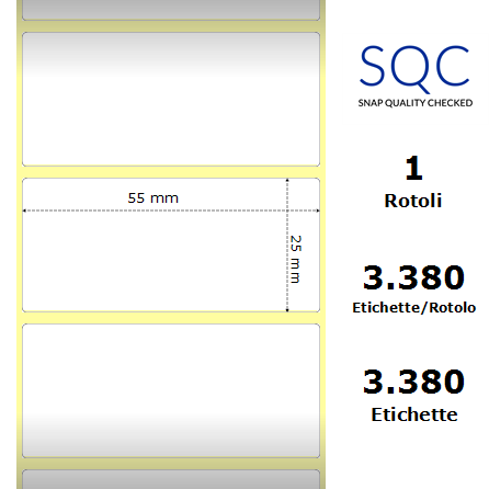 TT055025-PCPPG-25/127-BM - Etichette SQC Trasparente neutro