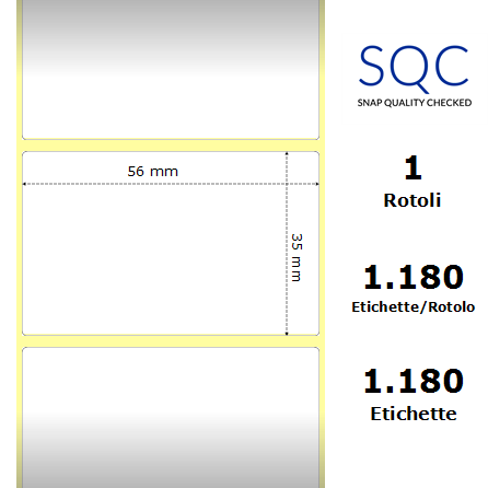 DT056035-PWPC-40/102 - Etichette SQC  S-DESK-PD Carta protetta