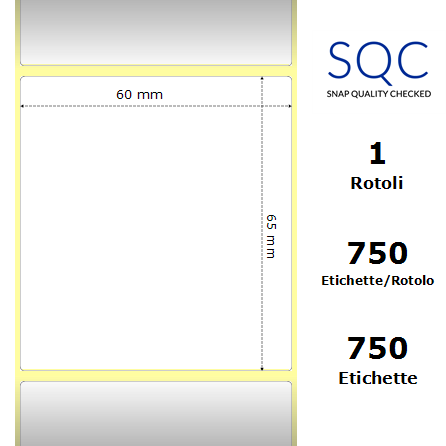 DT060065-PWPC-40/108 - Etichette SQC  S-DESK-PD Carta