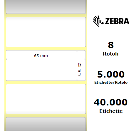 86186 - Etichette Zebra  Z-Perform 1000T Carta