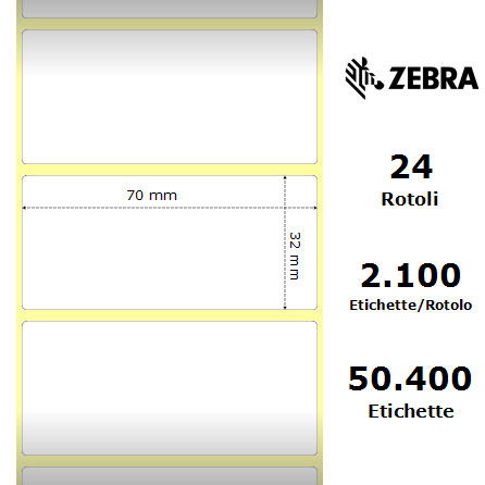 880181-031D - Etichette Zebra  Z-Perform 1000D Carta