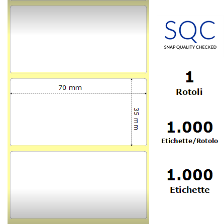 TT070035-PWPU-25/89 - Etichette SQC  Carta
