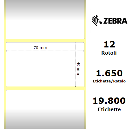 3009384-T - Etichette Zebra  Z-Perform 1000D Carta
