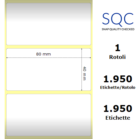TT080040-CWPPG-25/127 - Etichette SQC  S-FRICTION Polipropilene