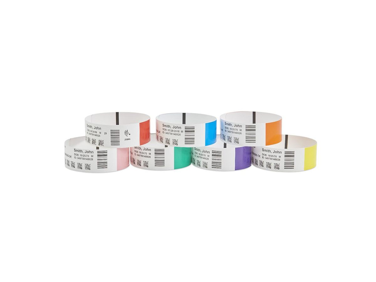 10006995-7K - Braccialetti Zebra Giallo Z-Band Direct Polipropilene 